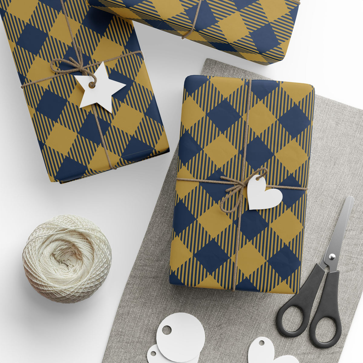 Gift Wrap | Notre Dame, Indiana | Gingham