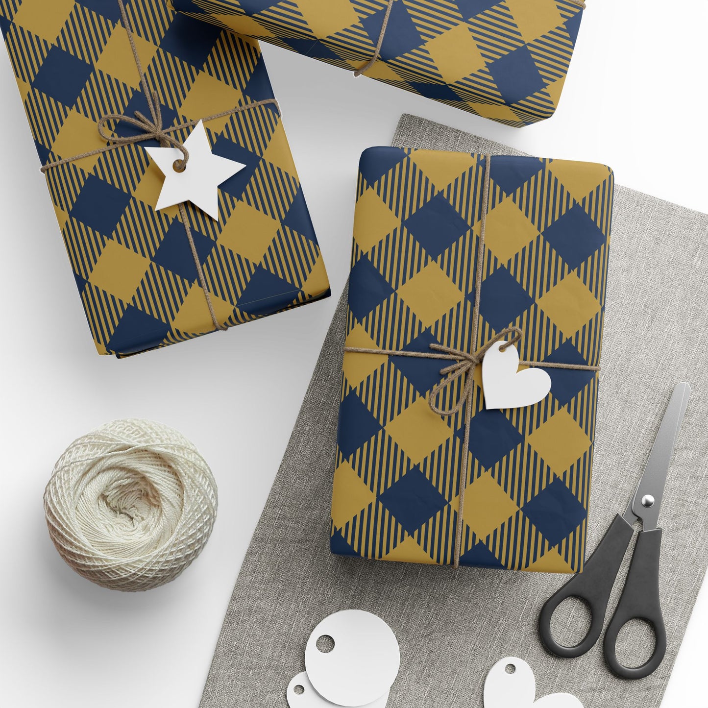 Gift Wrap | Notre Dame, Indiana | Gingham