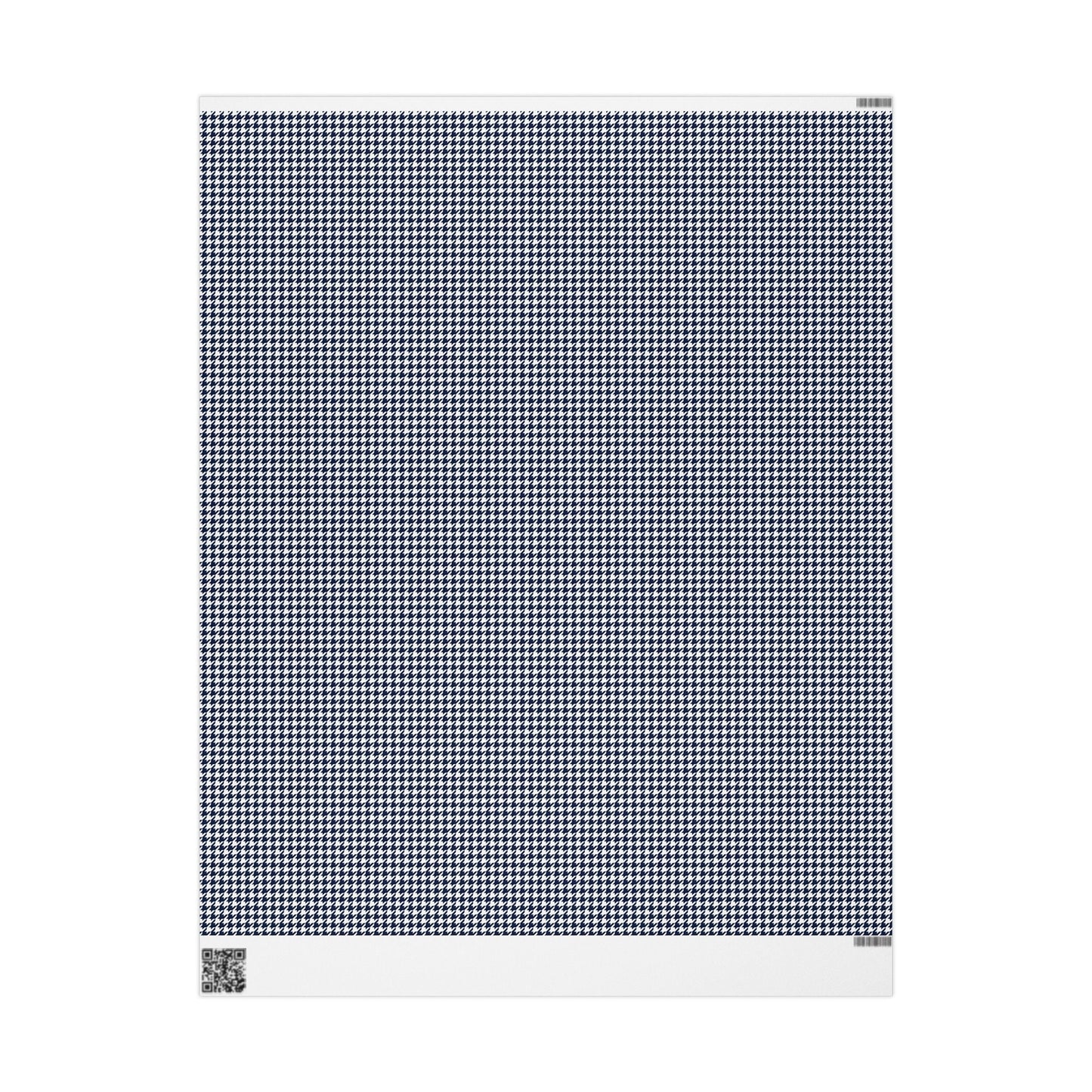 Gift Wrap | Navy & White | Houndstooth