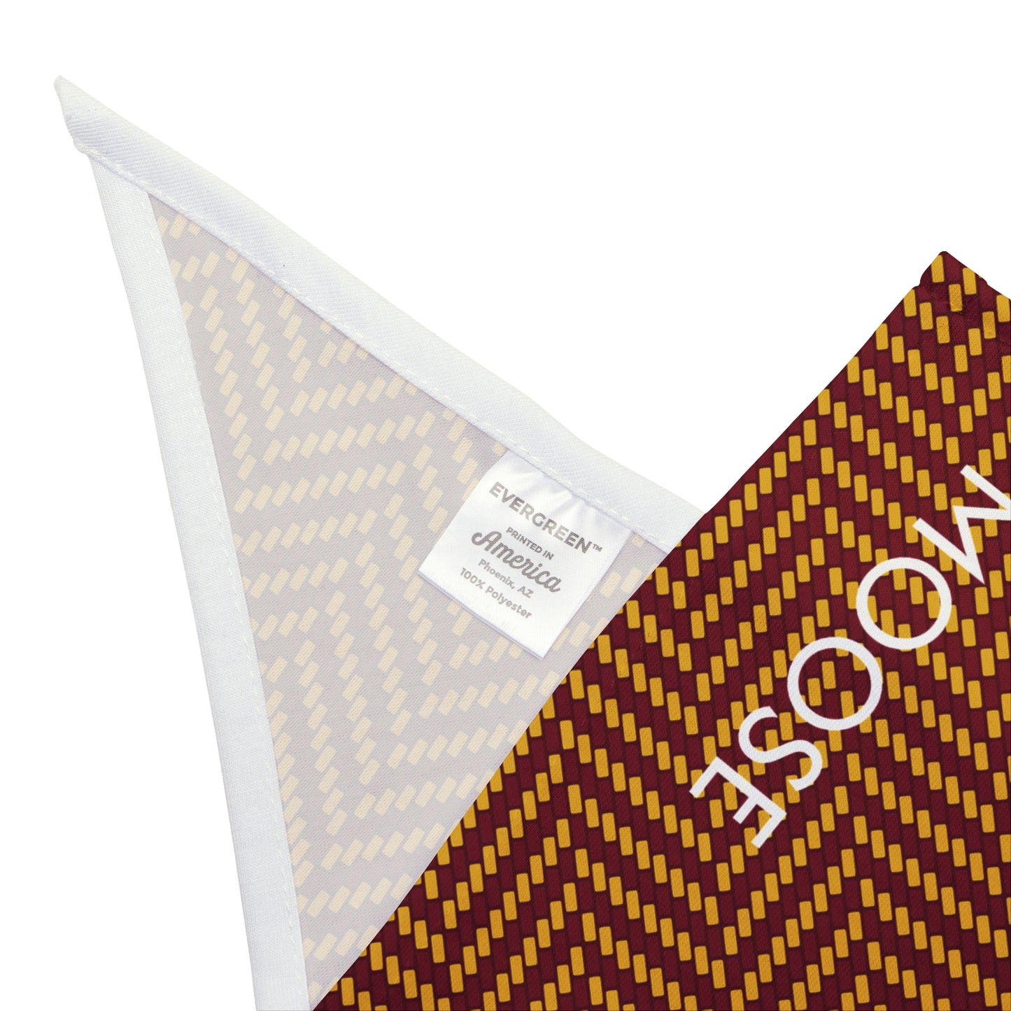 Pet Bandana- Personalized | Red & Yellow | Herringbone