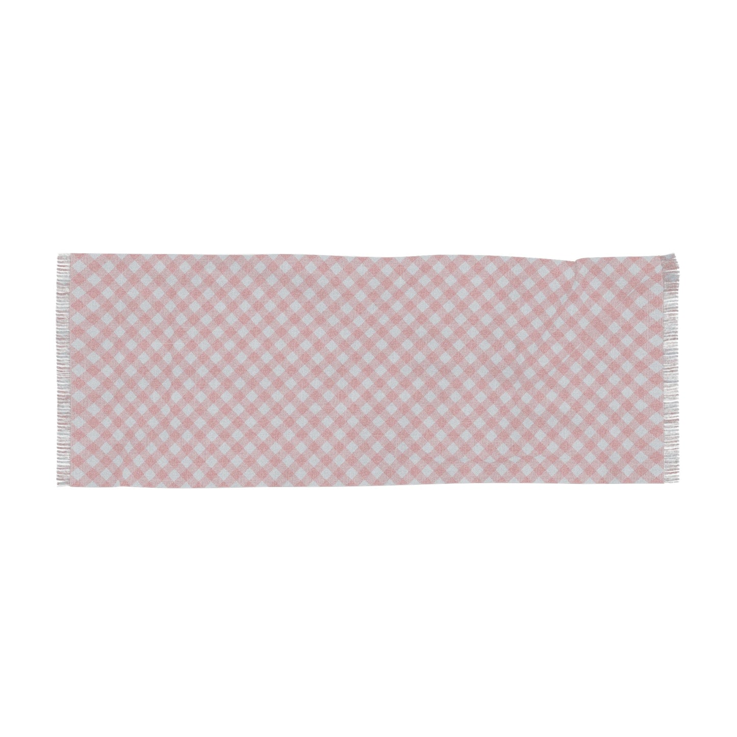 Scarf | Red & Gray | Gingham