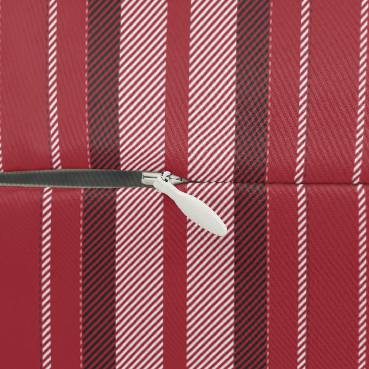 Pillow | Red & Black | Stripe