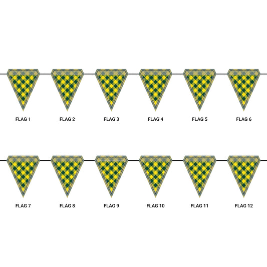 Flag Garland | Eugene, Oregon | Gingham