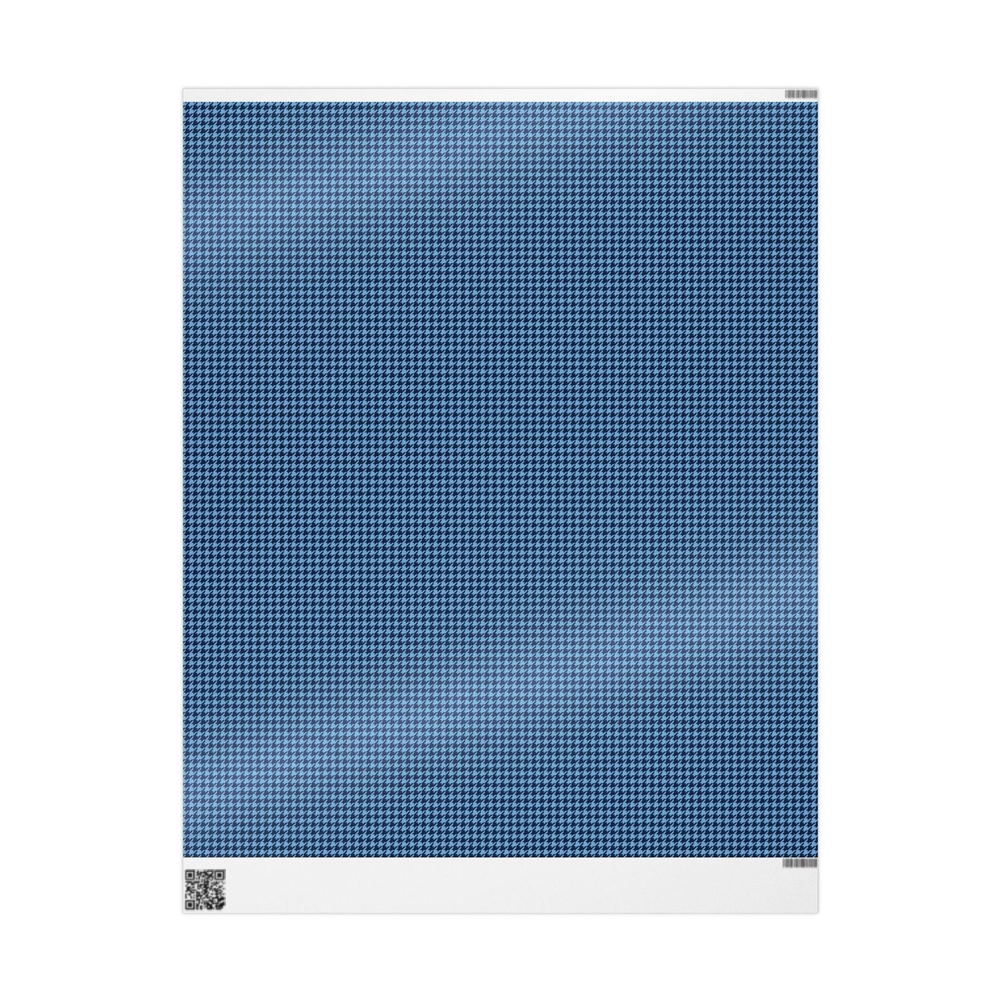 Gift Wrap | Light Blue & White | Houndstooth