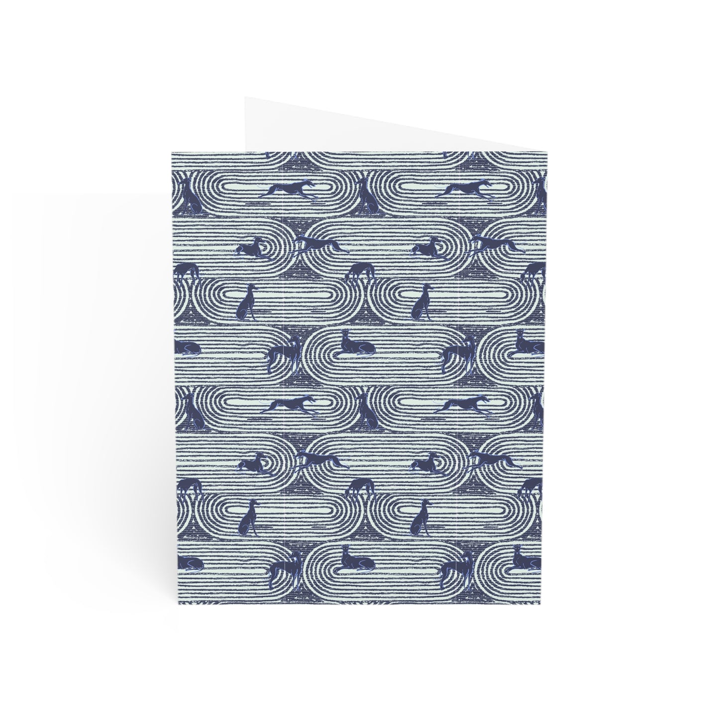Monogram Notecards | Greyhounds | Teal Track