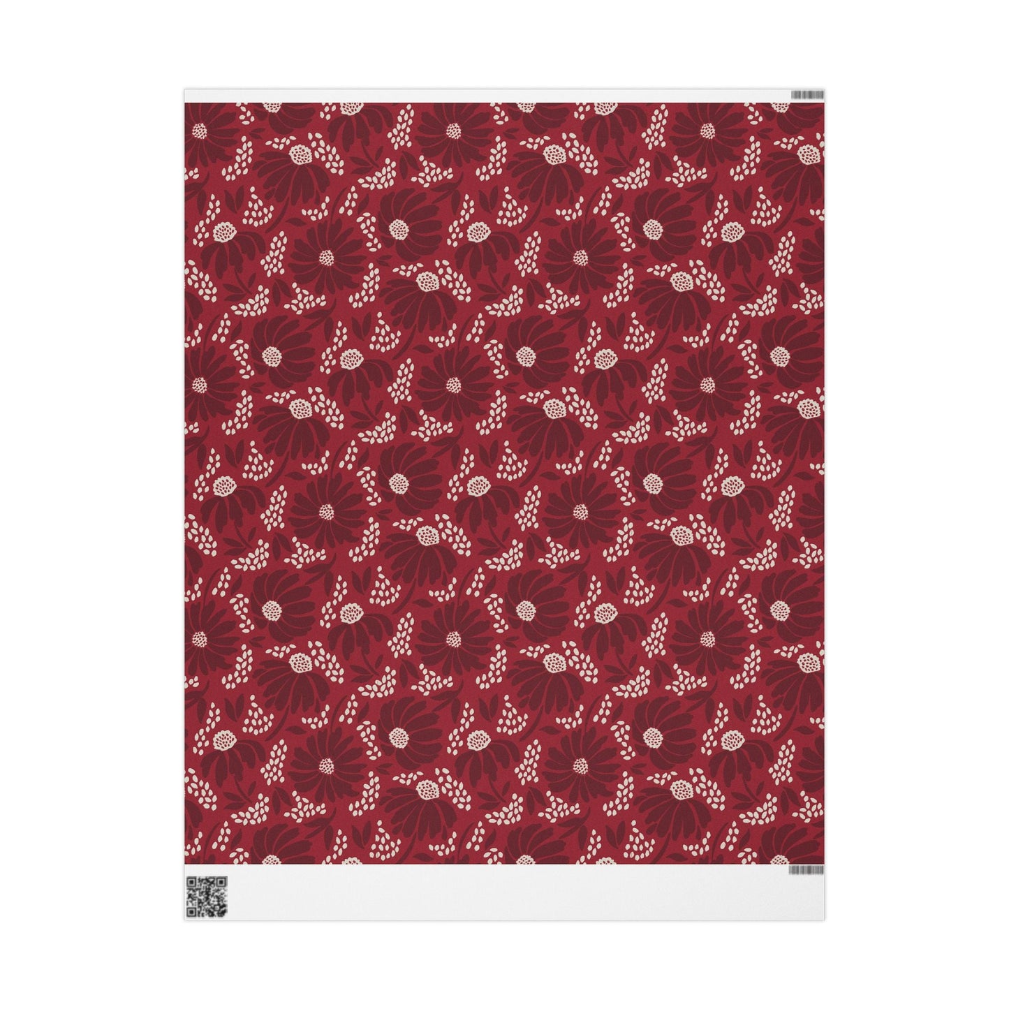Gift Wrap | Maroon & White | Bellis