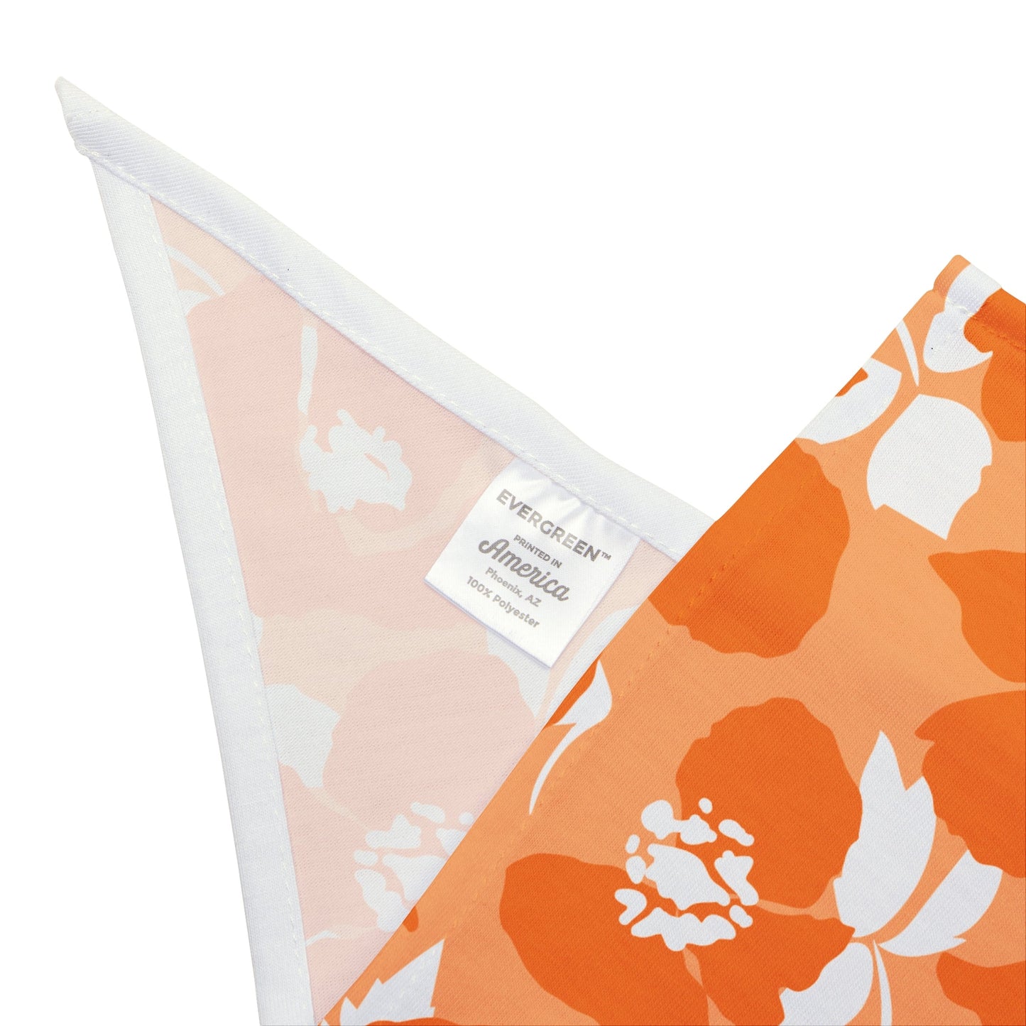 Pet Bandana | Orange & White | Poppy