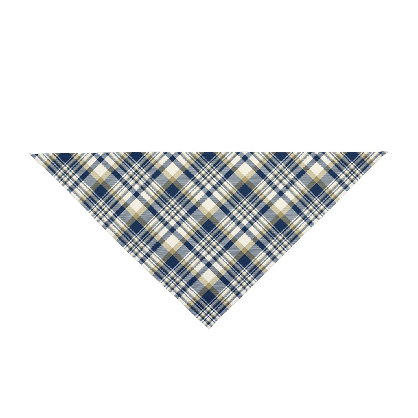Pet Bandana | Blue & Gold | Tartan