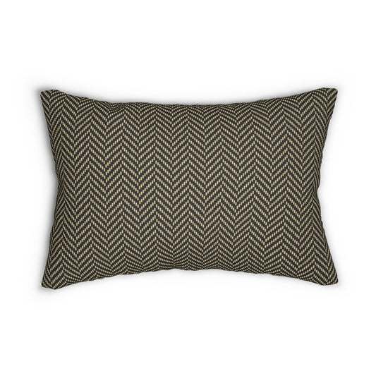 Pillow | Black & Gold | Herringbone