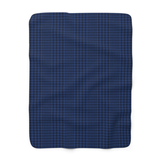 Sherpa Blanket | Navy & White | Tweed