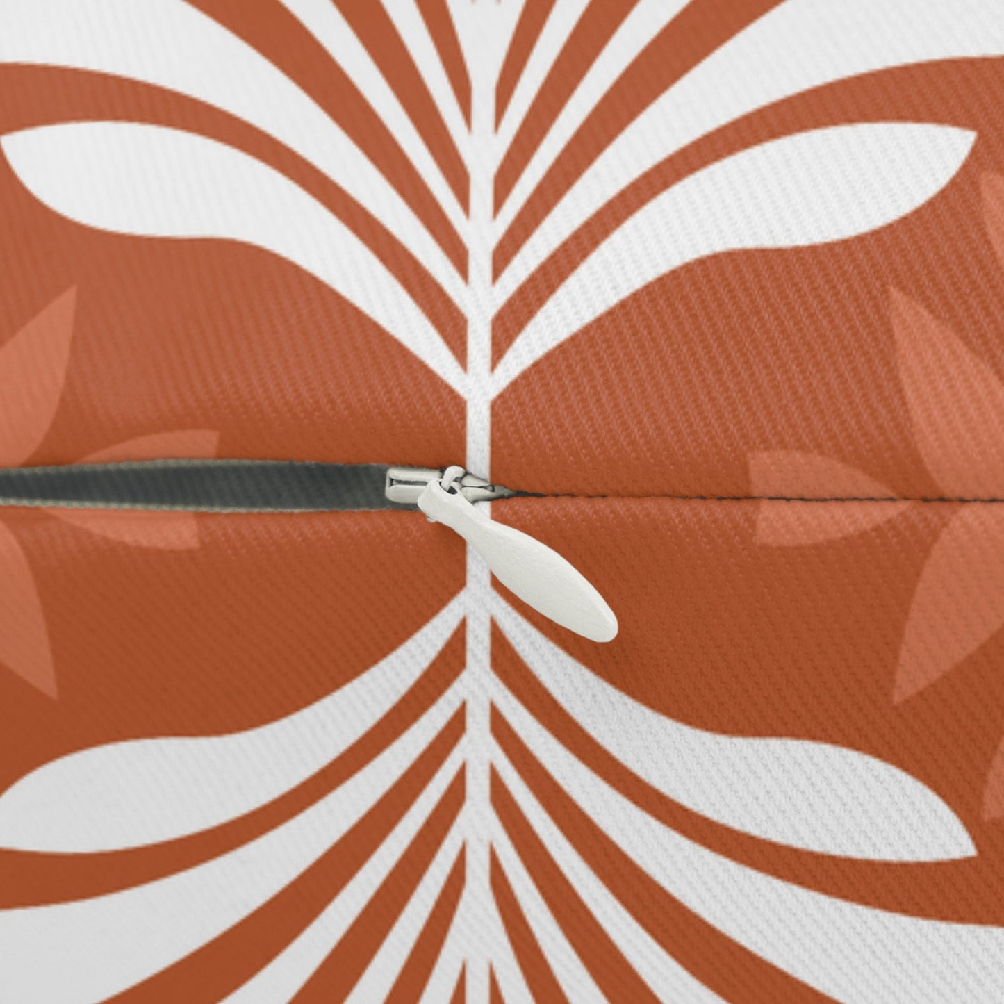 Pillow | Dark Orange & White | Deco