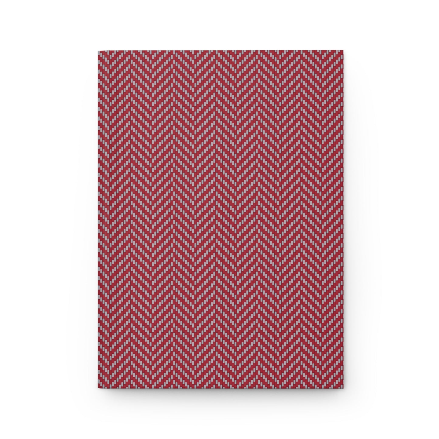 Journal | Red & Gray | Herringbone
