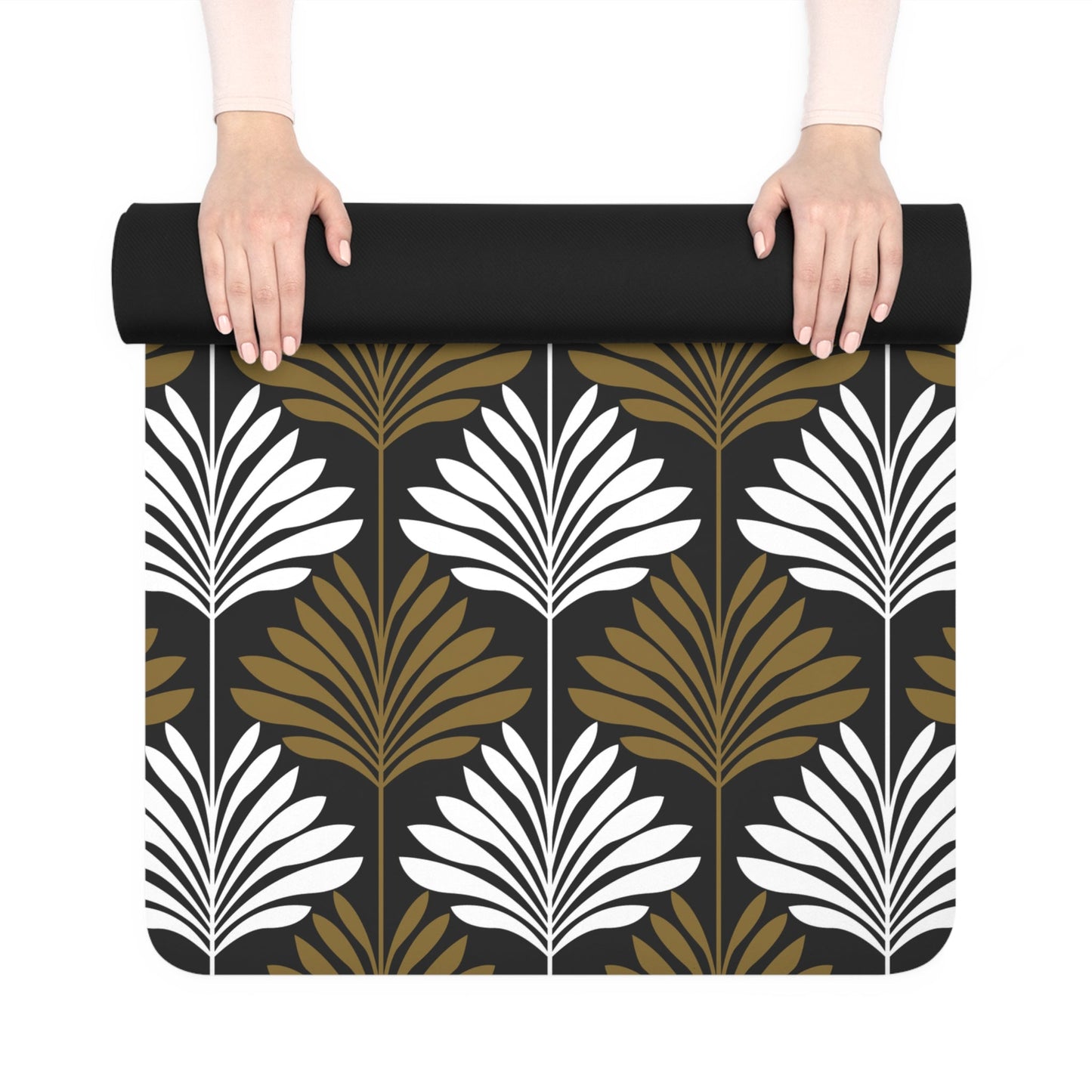 Yoga Mat | Black & Gold | Deco