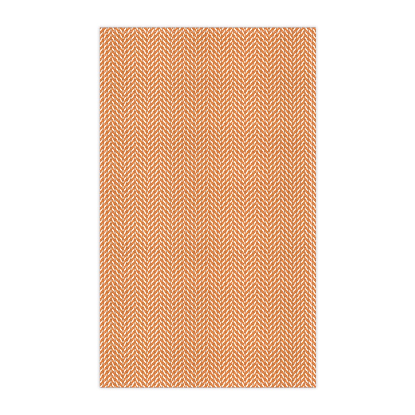 Tea Towels | Orange & White | Herringbone
