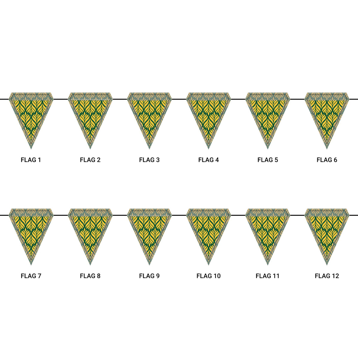 Flag Garland | Fairfax, Virginia | Palm