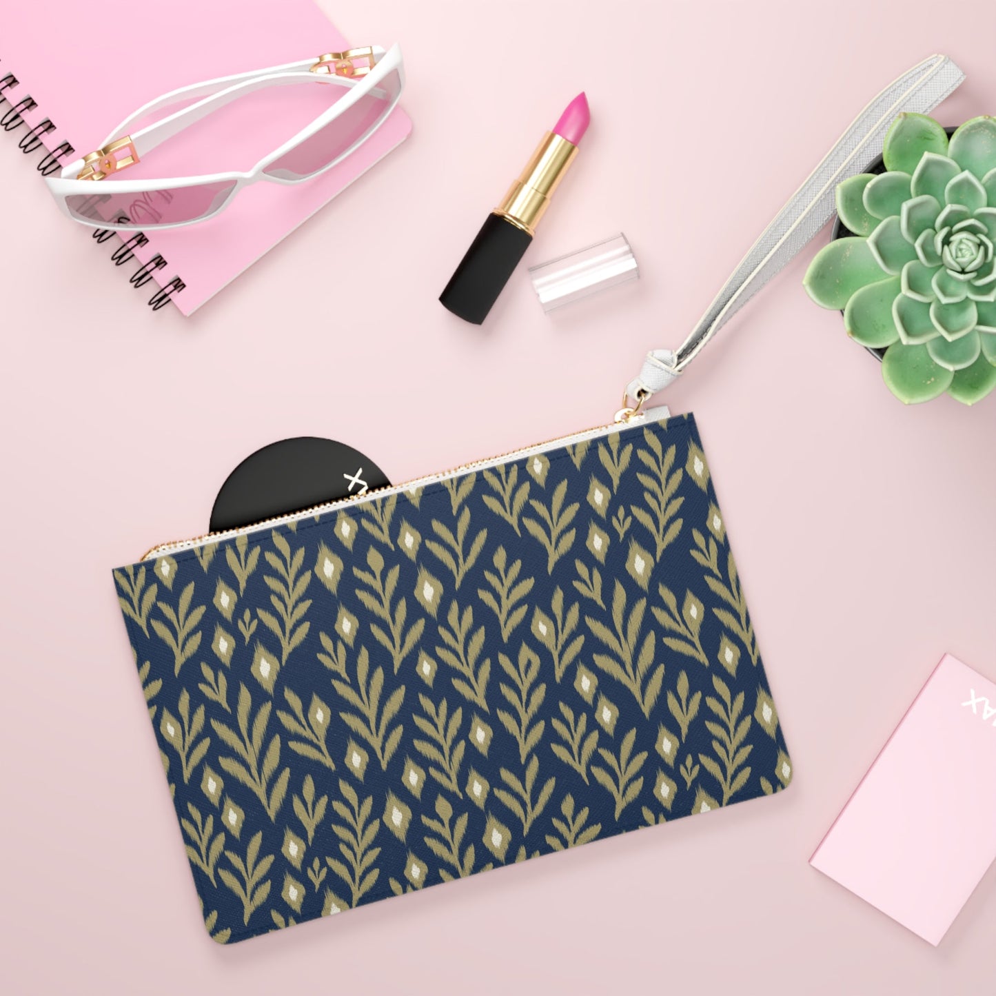 Clutch Bag | Gold & Blue | Laurel