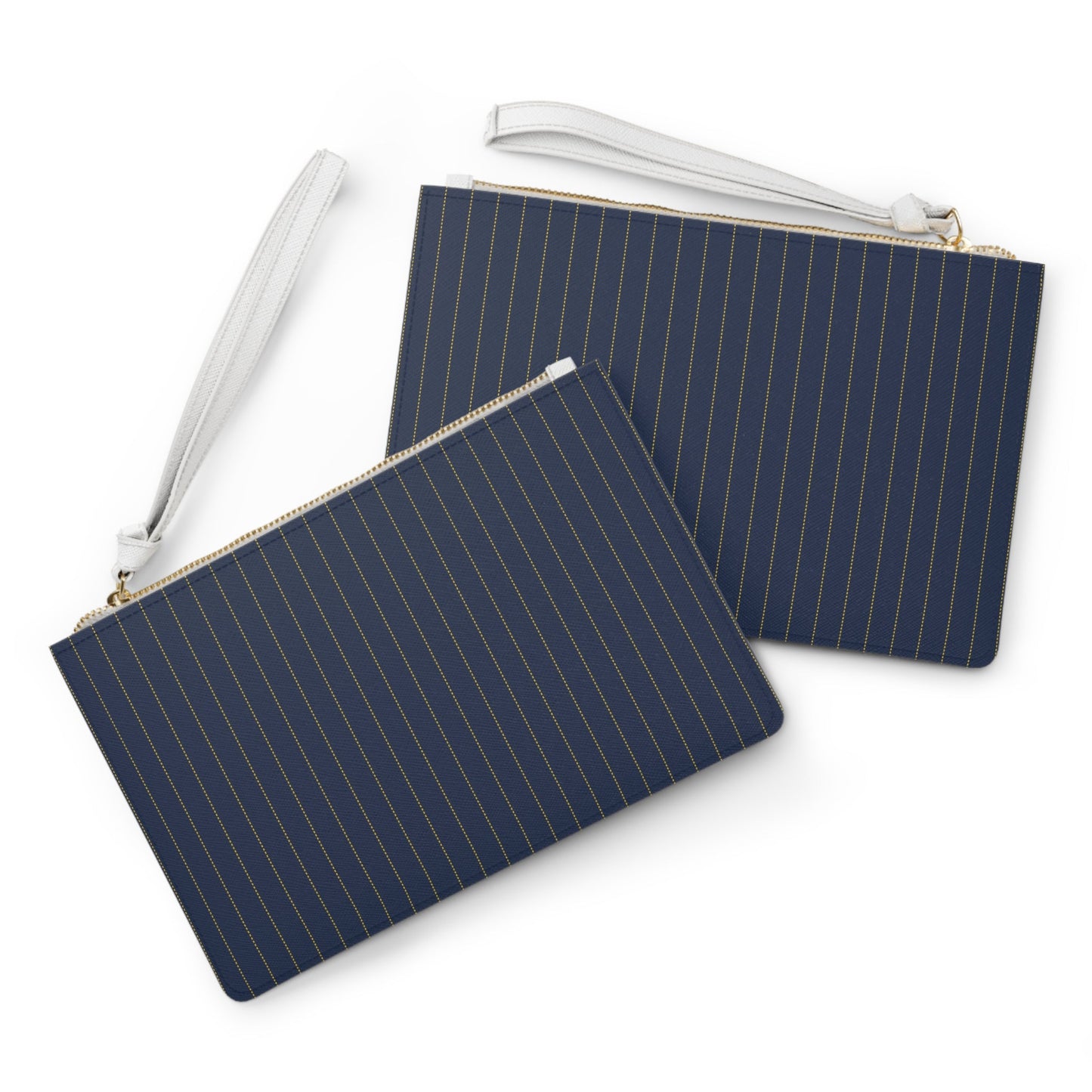 Clutch Bag | Yellow & Blue | Pinstripe