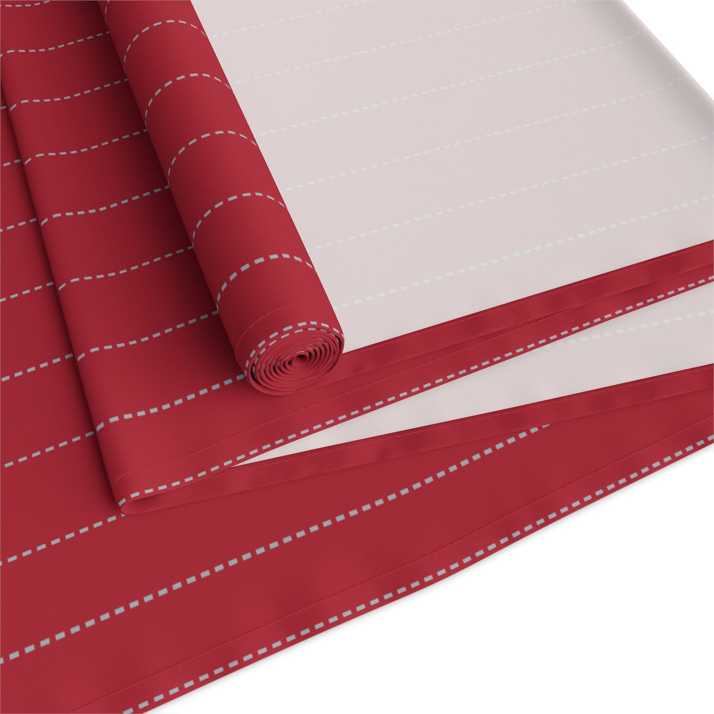 Table Runner | Red & Gray | Pinstripe