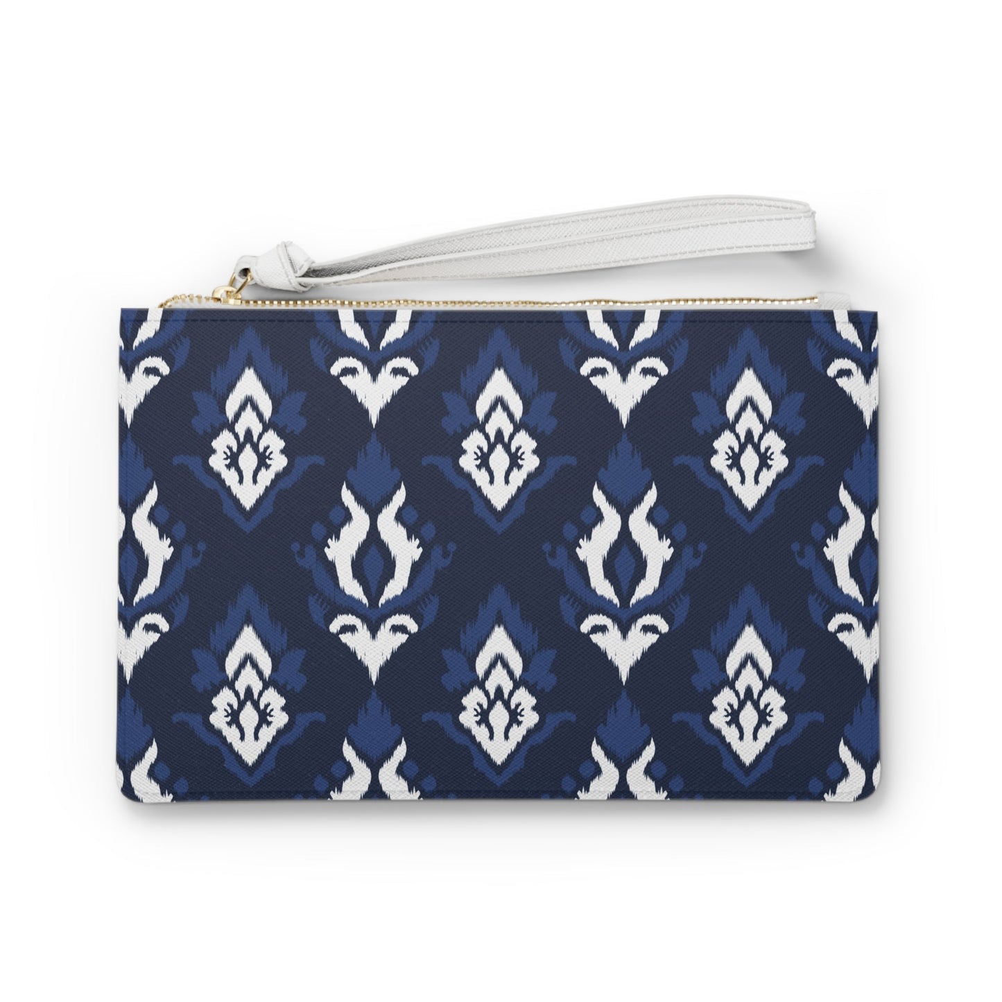 Clutch Bag | Navy & White | Ikat