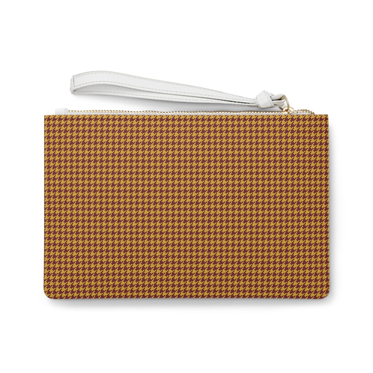 Clutch Bag | Red & Yellow | Houndstooth