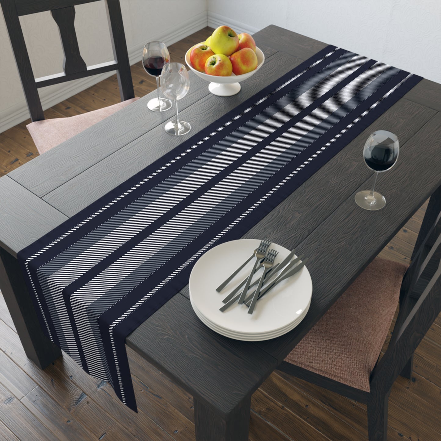 Table Runner | Storrs, Connecticut | Stripe