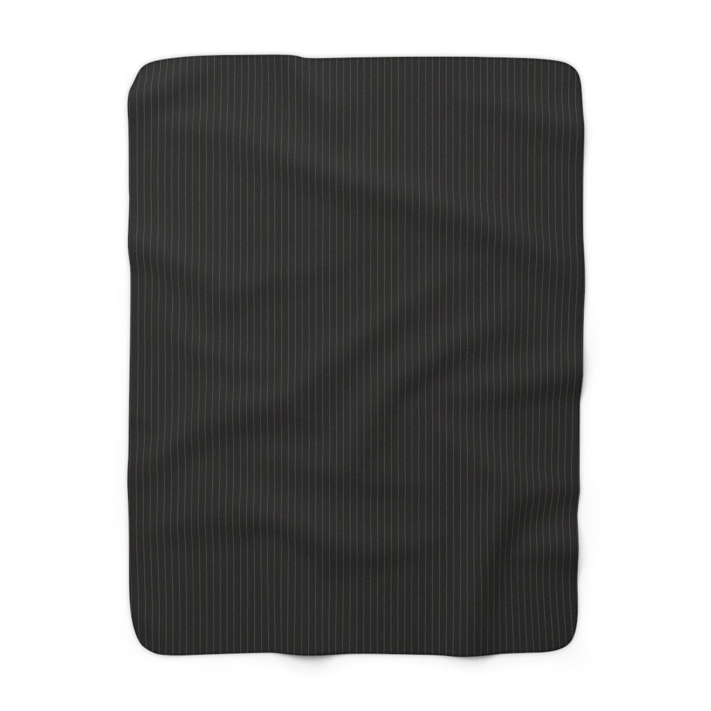 Sherpa Blanket | Black & Gold | Pinstripe