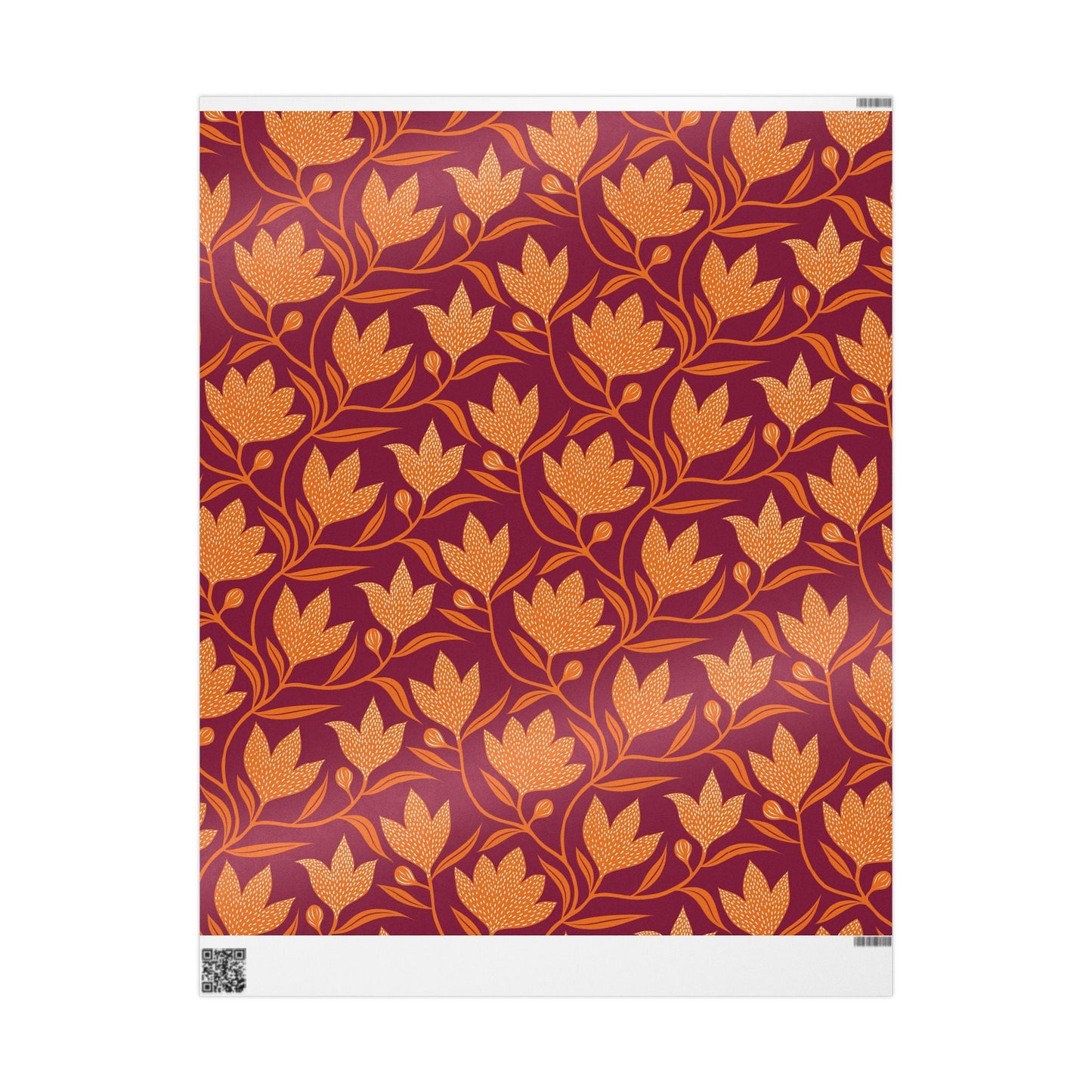 Gift Wrap | Maroon & Orange | Magnolia