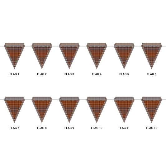 Flag Garland | Auburn, Alabama | Houndstooth