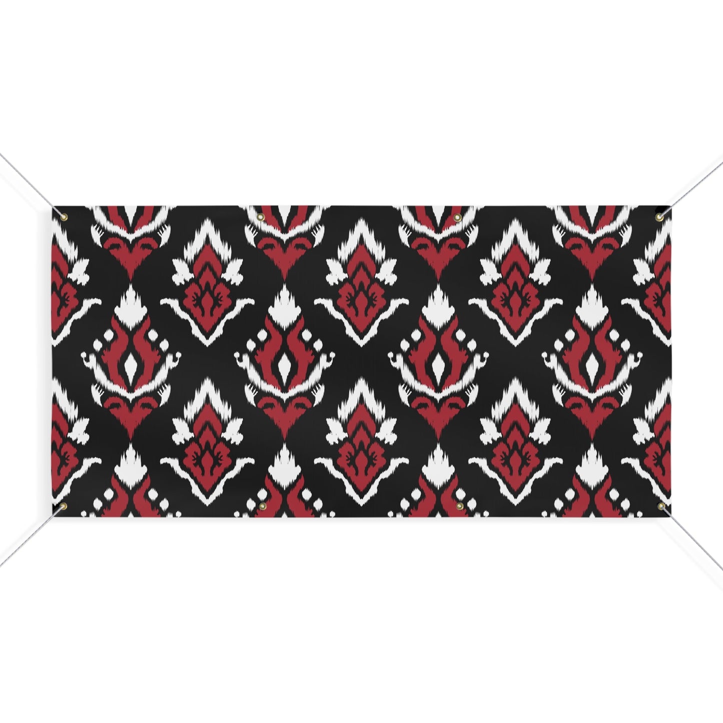 Banner | Red & Black | Ikat