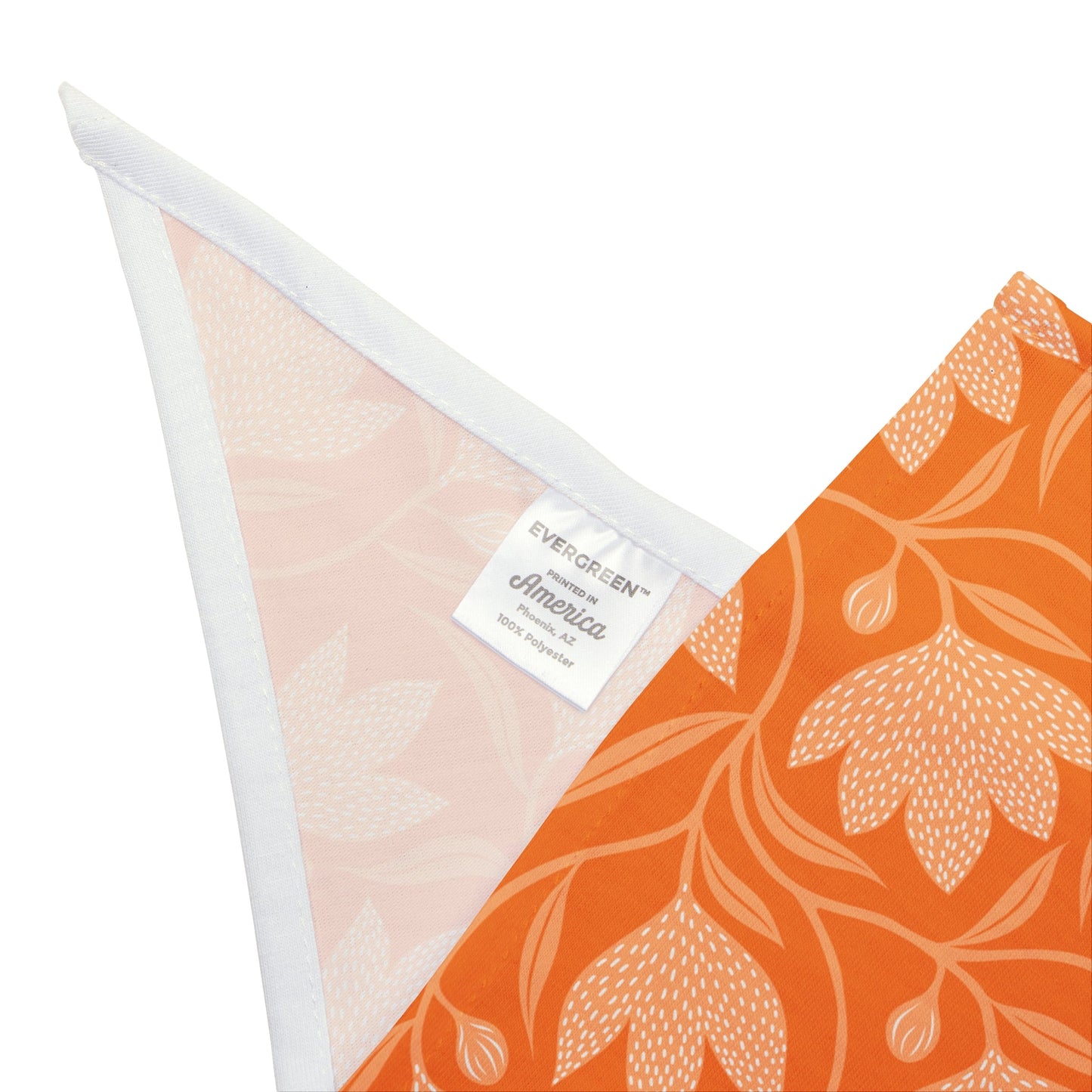 Pet Bandana | Orange & White | Magnolia