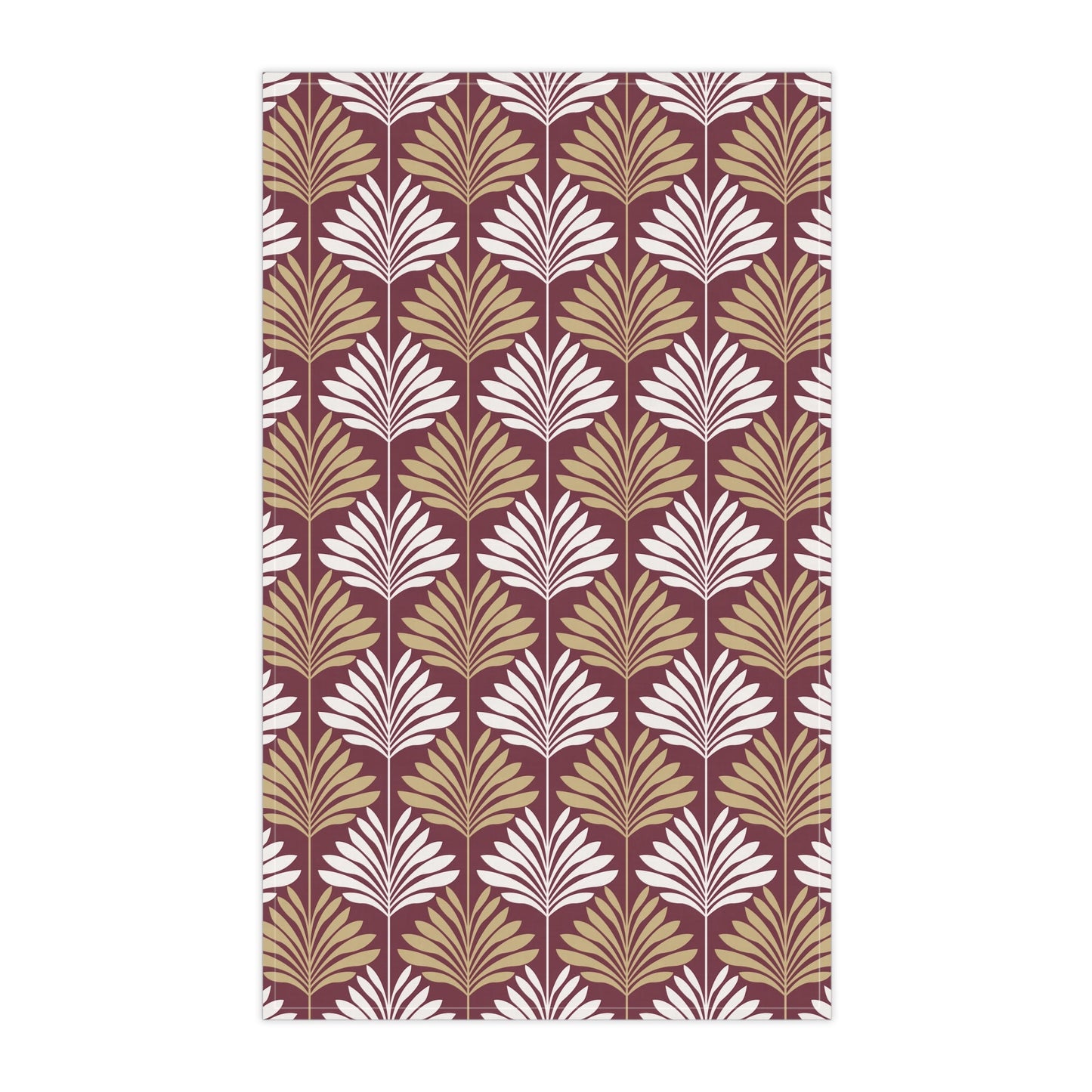 Tea Towels | Maroon & Gold | Deco