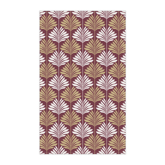 Tea Towels | Maroon & Gold | Deco