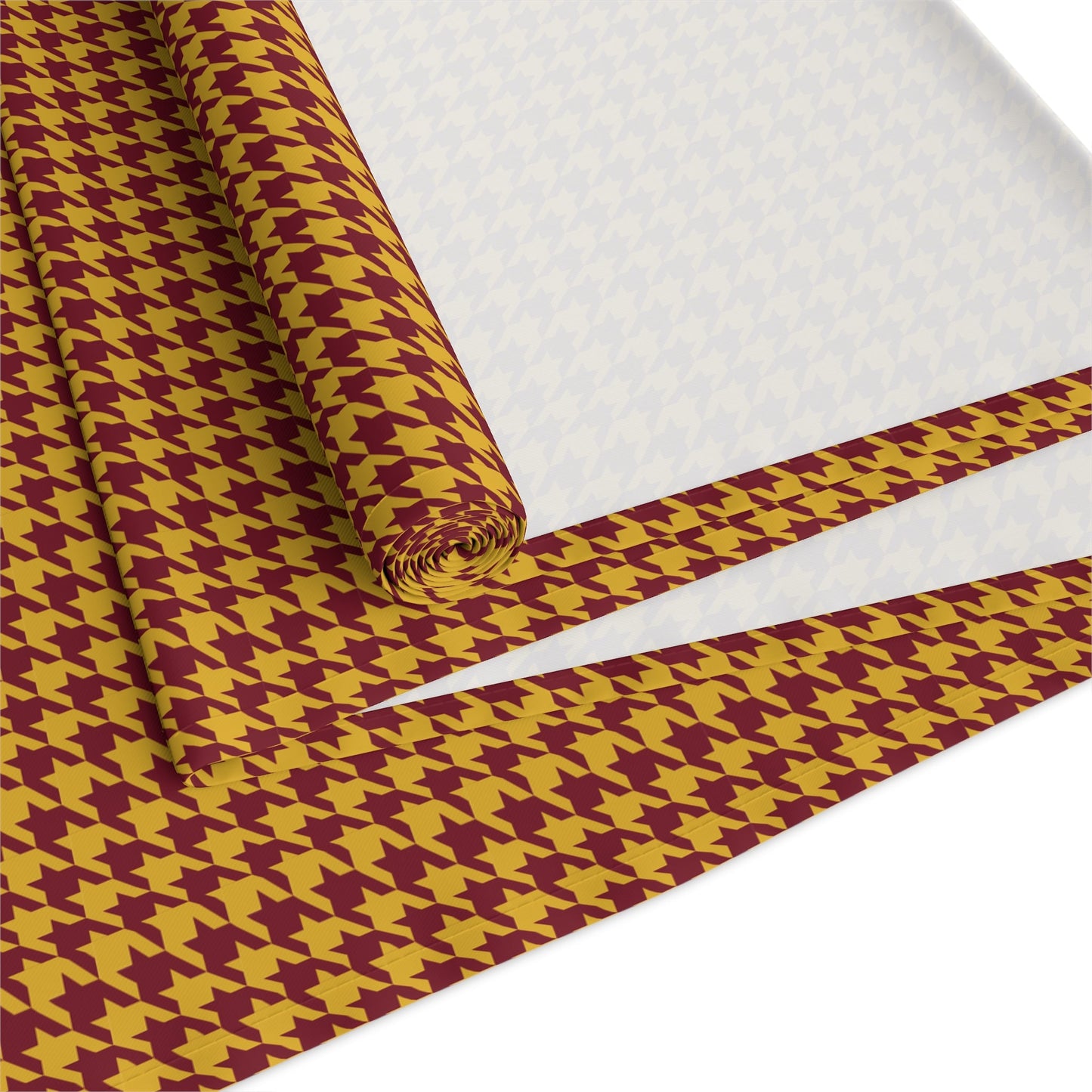 Table Runner | Red & Yellow | Houndstooth