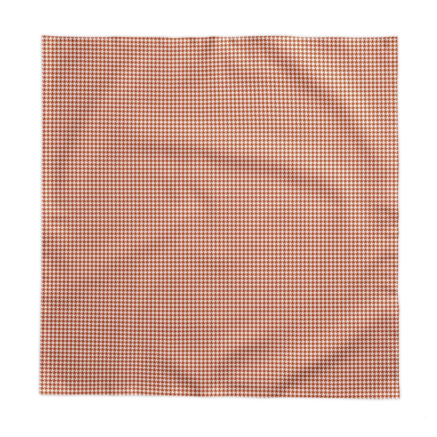 Tablecloth | Dark Orange & White | Houndstooth