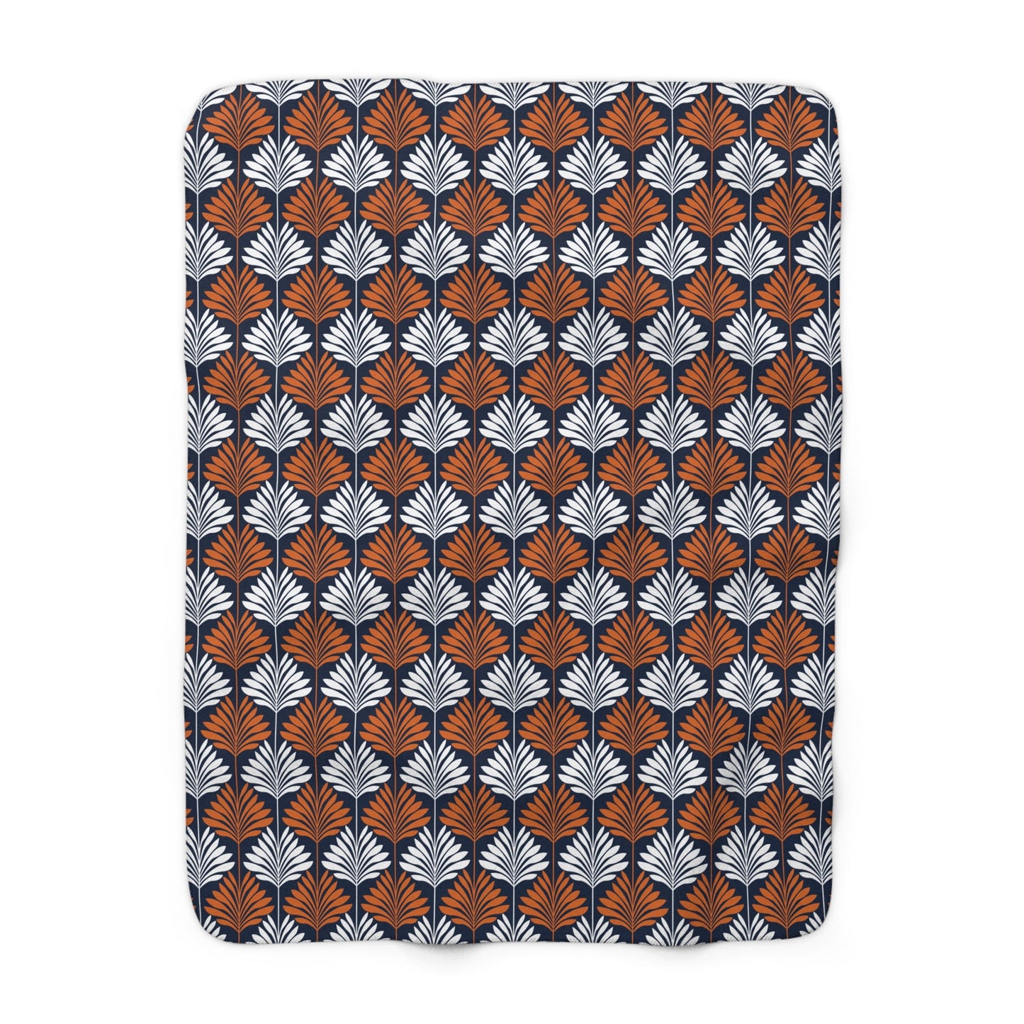 Sherpa Blanket | Orange & Blue | Deco