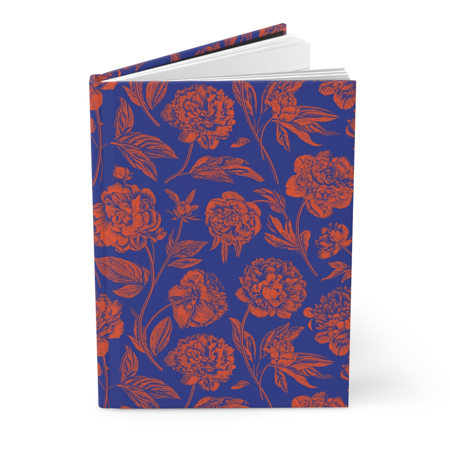 Hardcover Journal | Bright Blue & Orange | Peony