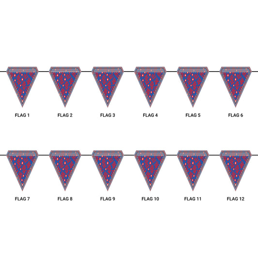 Flag Garland | Lawrence, Kansas | Laurel