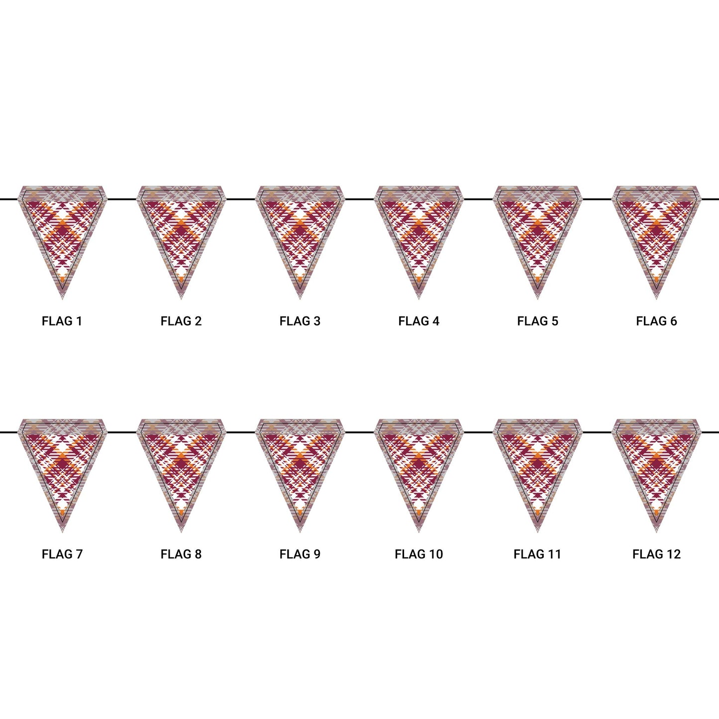 Flag Garland | Blacksburg, Virginia | Tartan