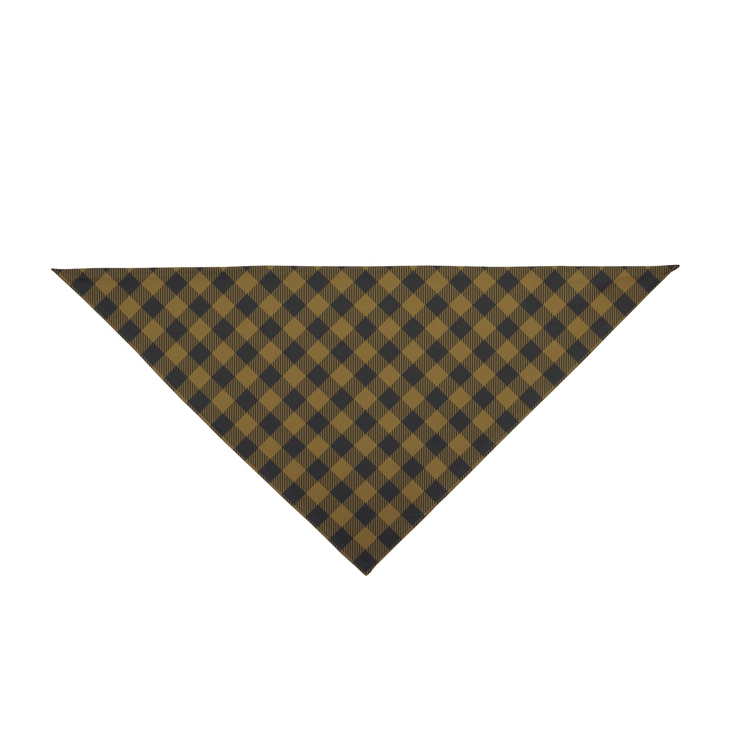 Pet Bandana | Black & Gold | Gingham