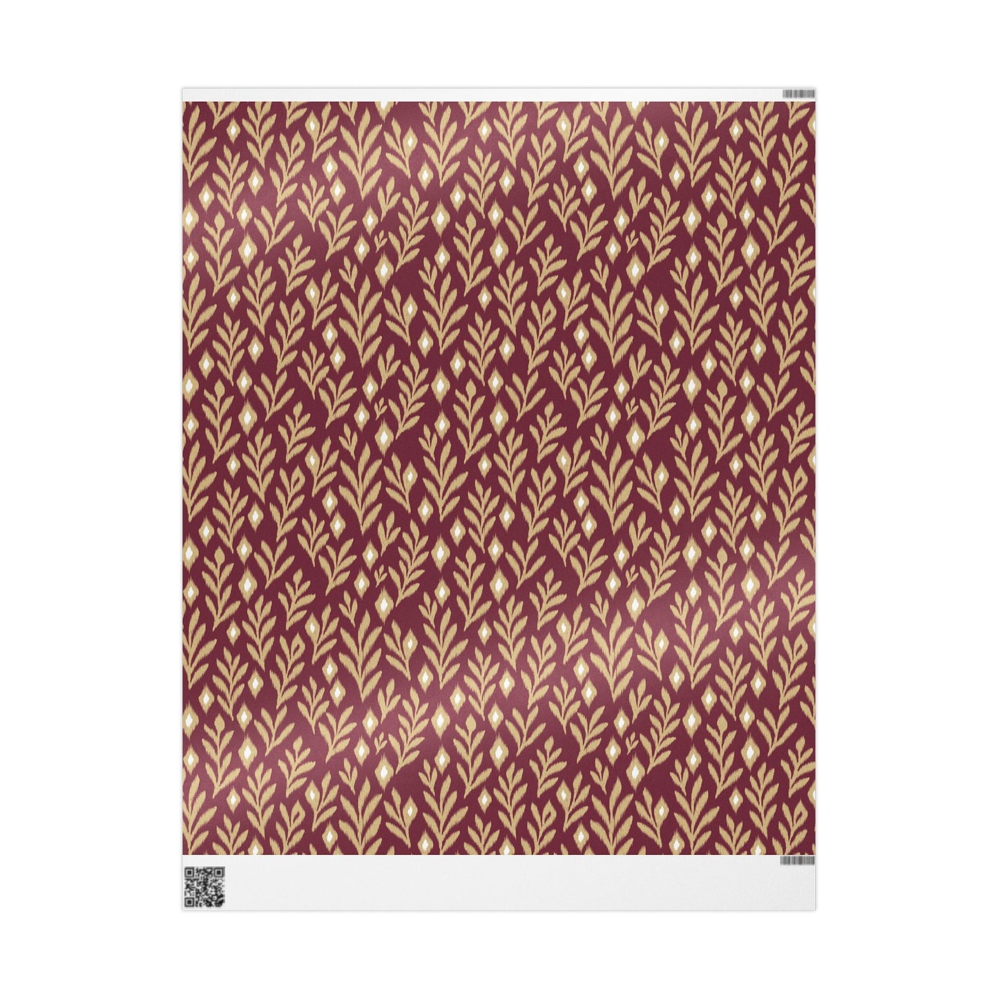 Gift Wrap | Maroon & Gold | Laurel