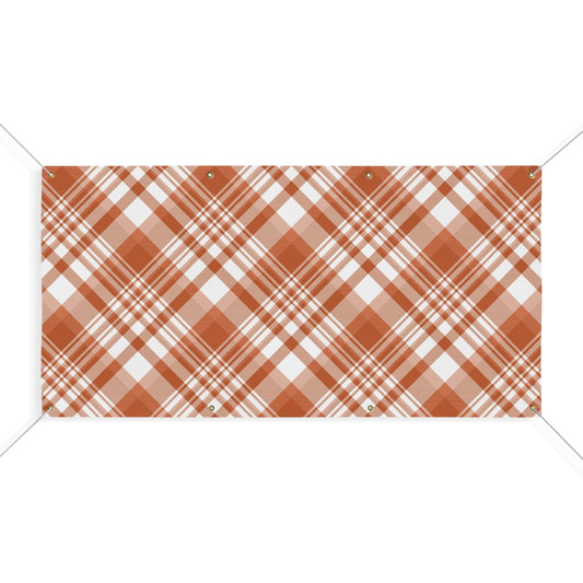 Banner | Dark Orange & White | Tartan