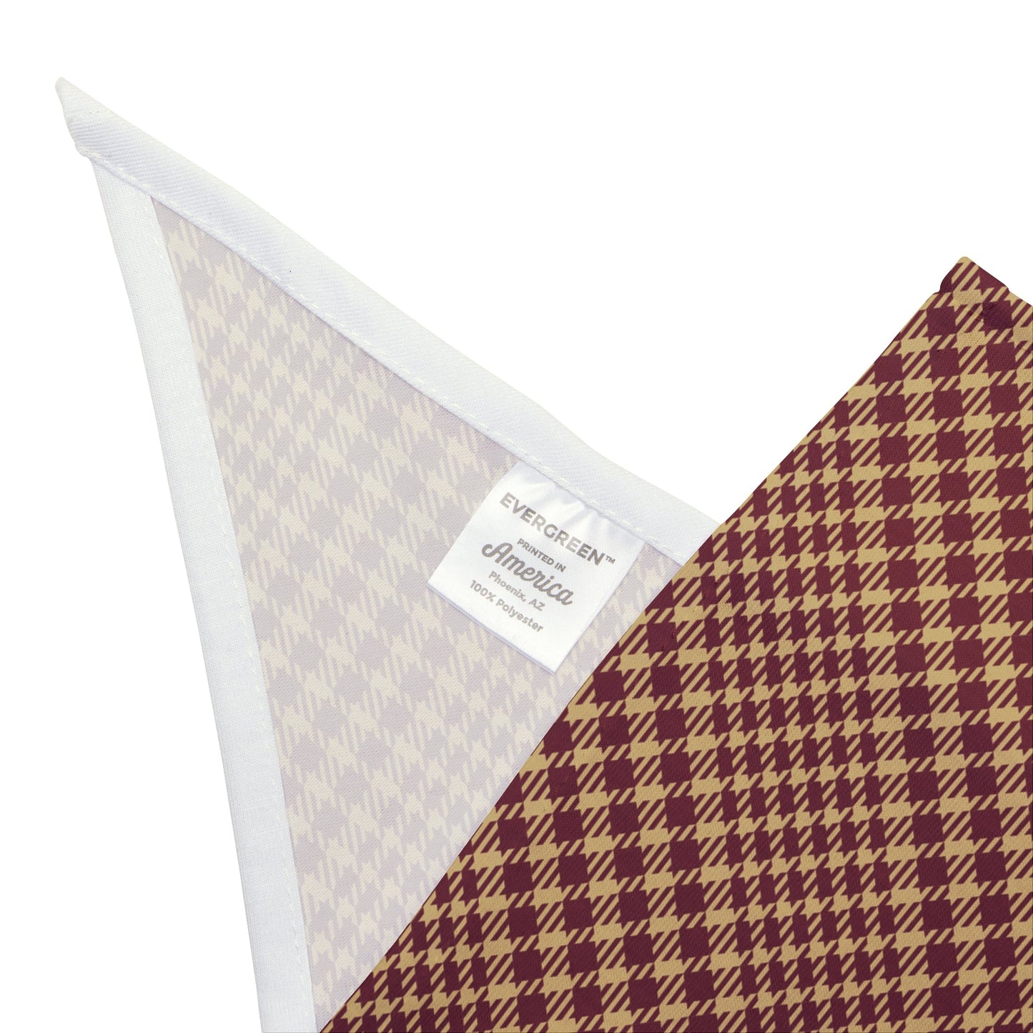 Pet Bandana | Maroon & Gold | Tweed