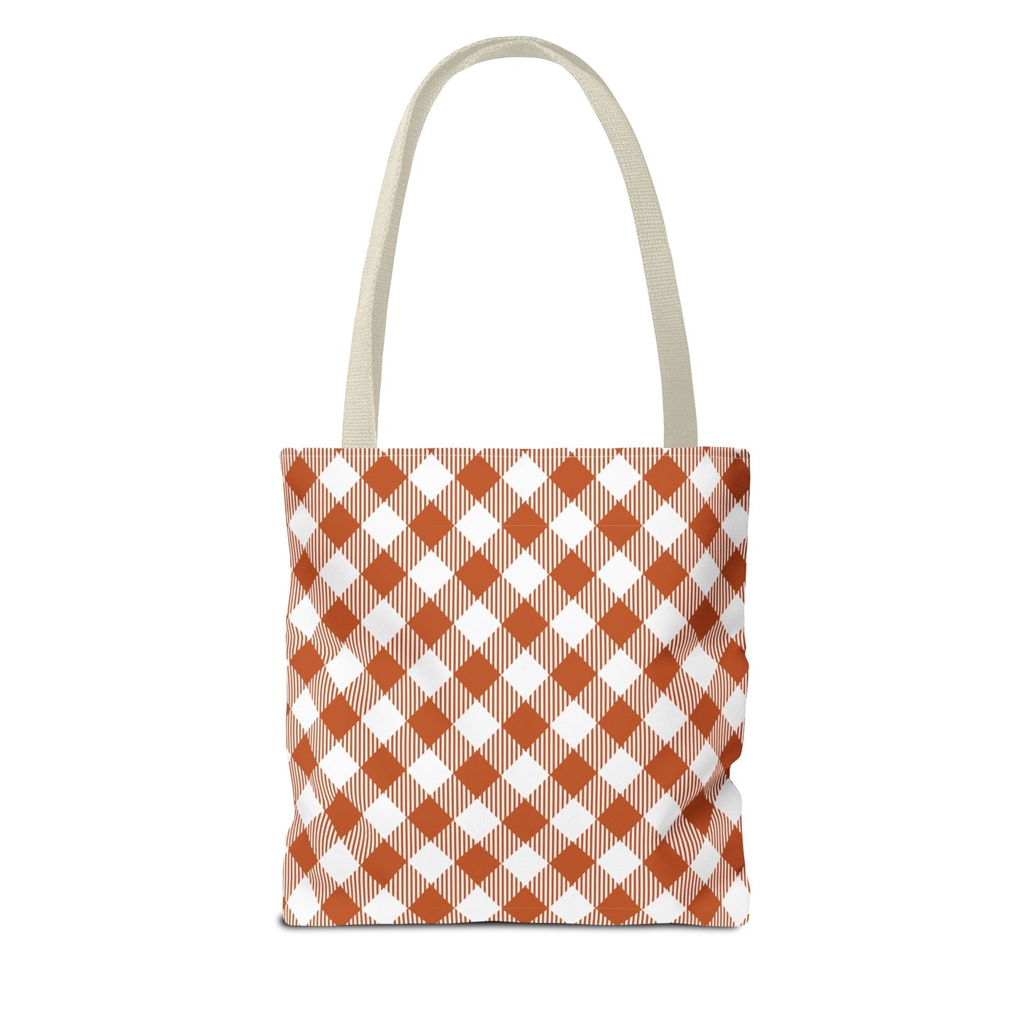 Totes | Dark Orange & White | Gingham