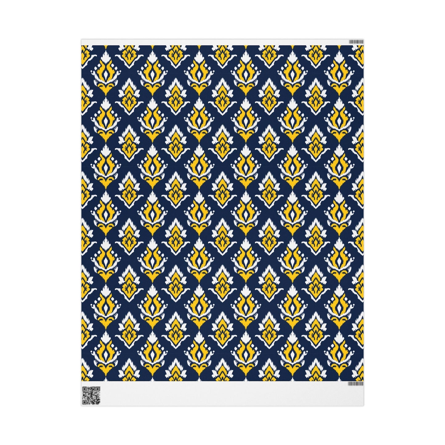 Gift Wrap | Yellow & Blue | Ikat