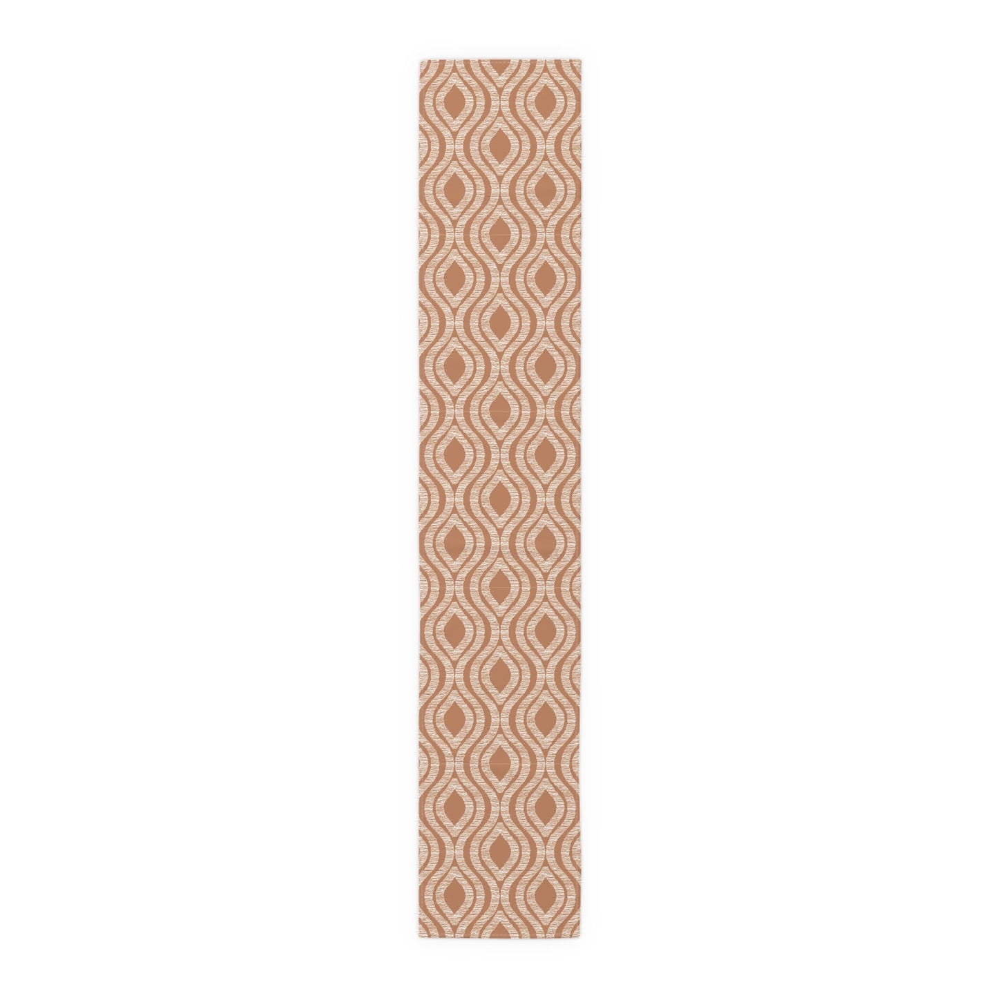 Table Runner | Dark Orange & White | Ogee