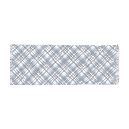 Scarf | Light Blue & White | Tartan