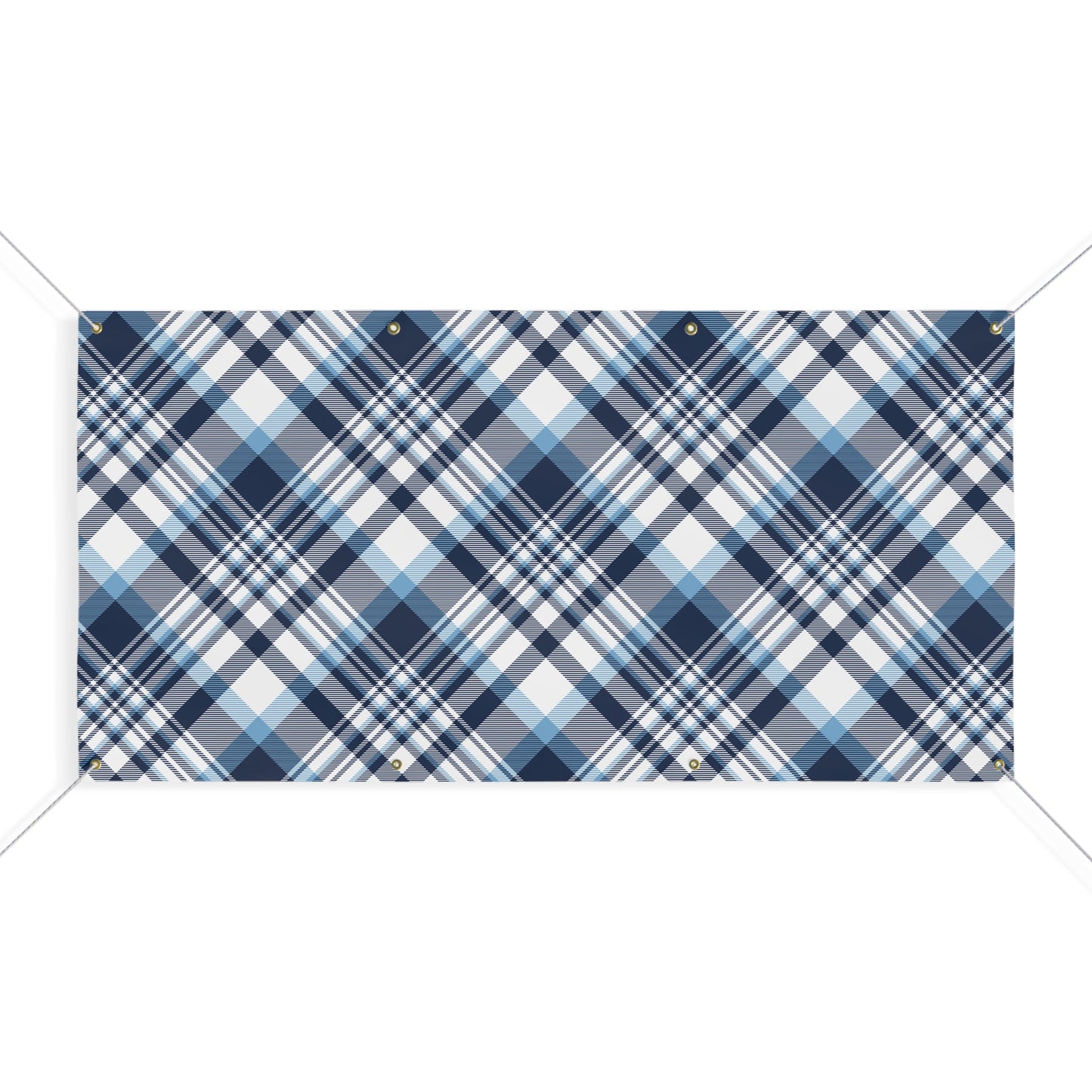 Banner | Light Blue & White | Tartan