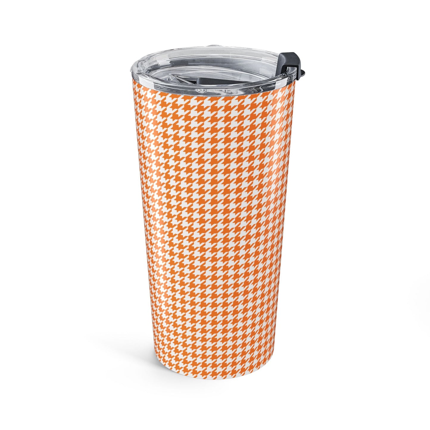 Tumbler | Orange & White | Houndstooth