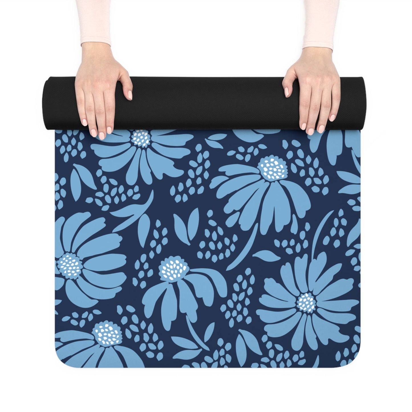 Yoga Mat | Light Blue & White | Bellis