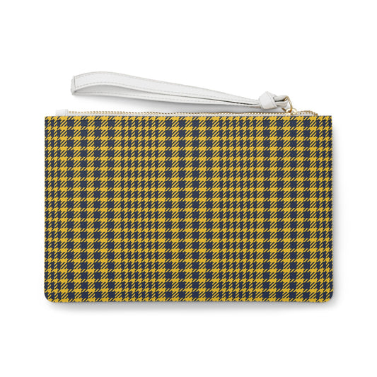Clutch Bag | Yellow & Blue | Tweed